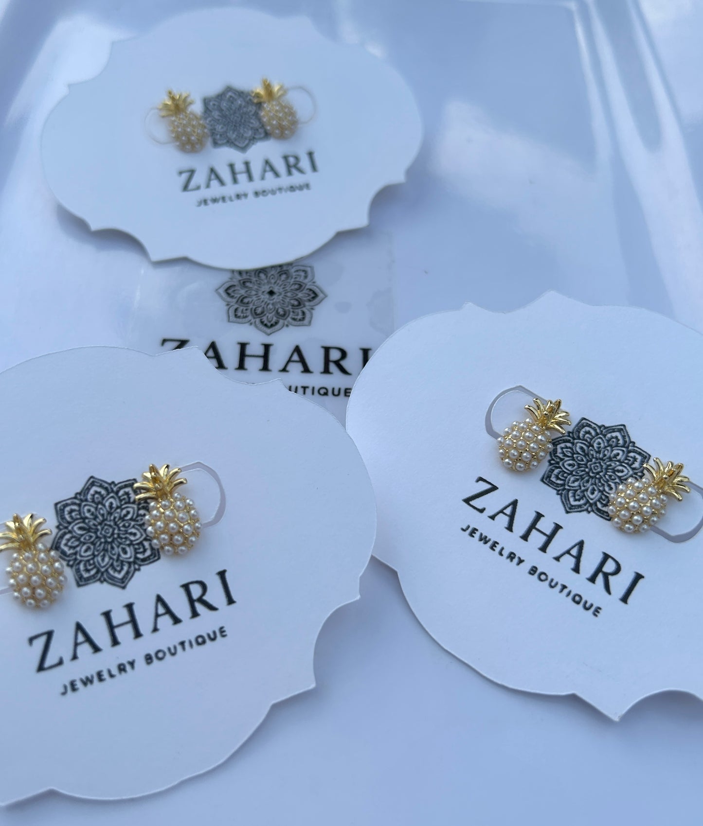 Pearl Pineapple Studs