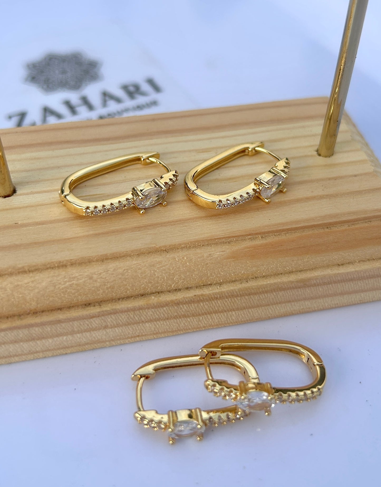 Oval Hoop Earrings