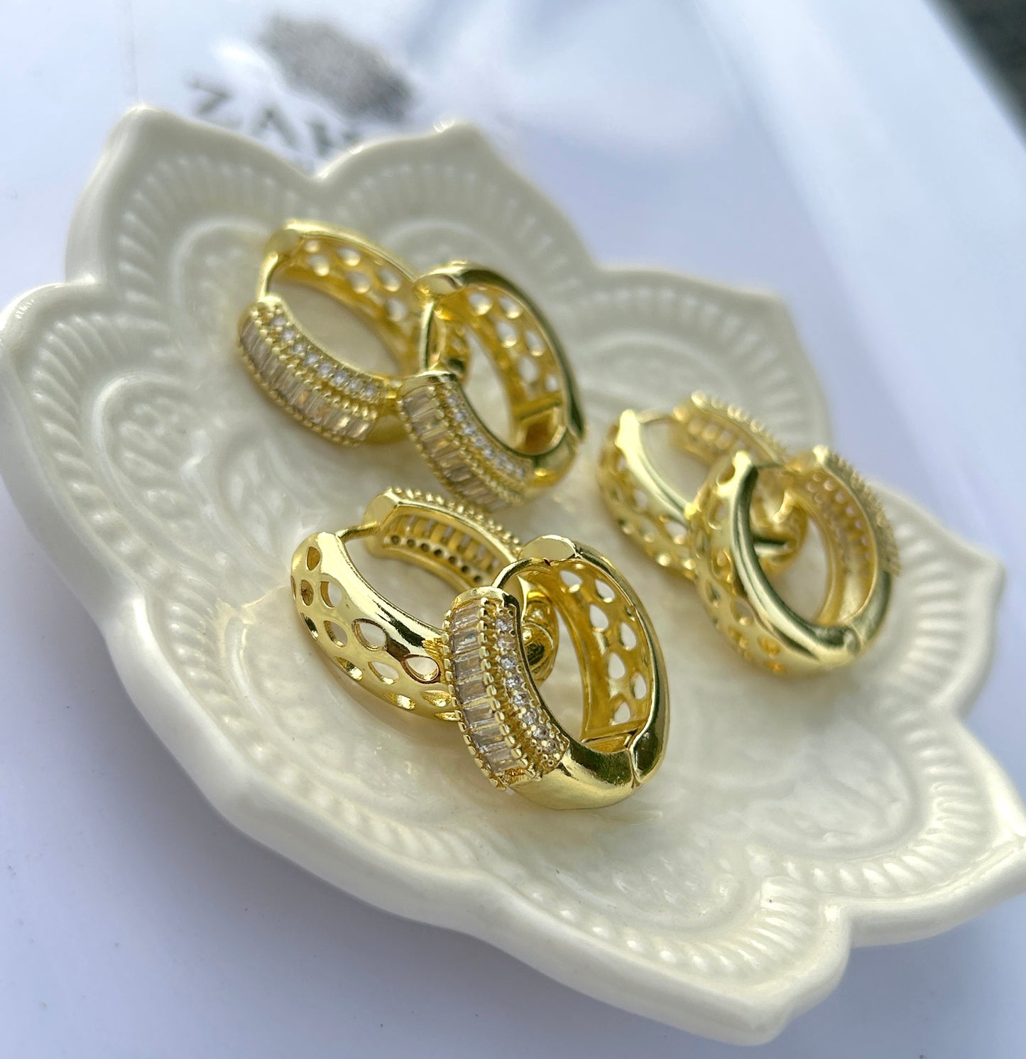 Gold Hugger Hoop Earrings