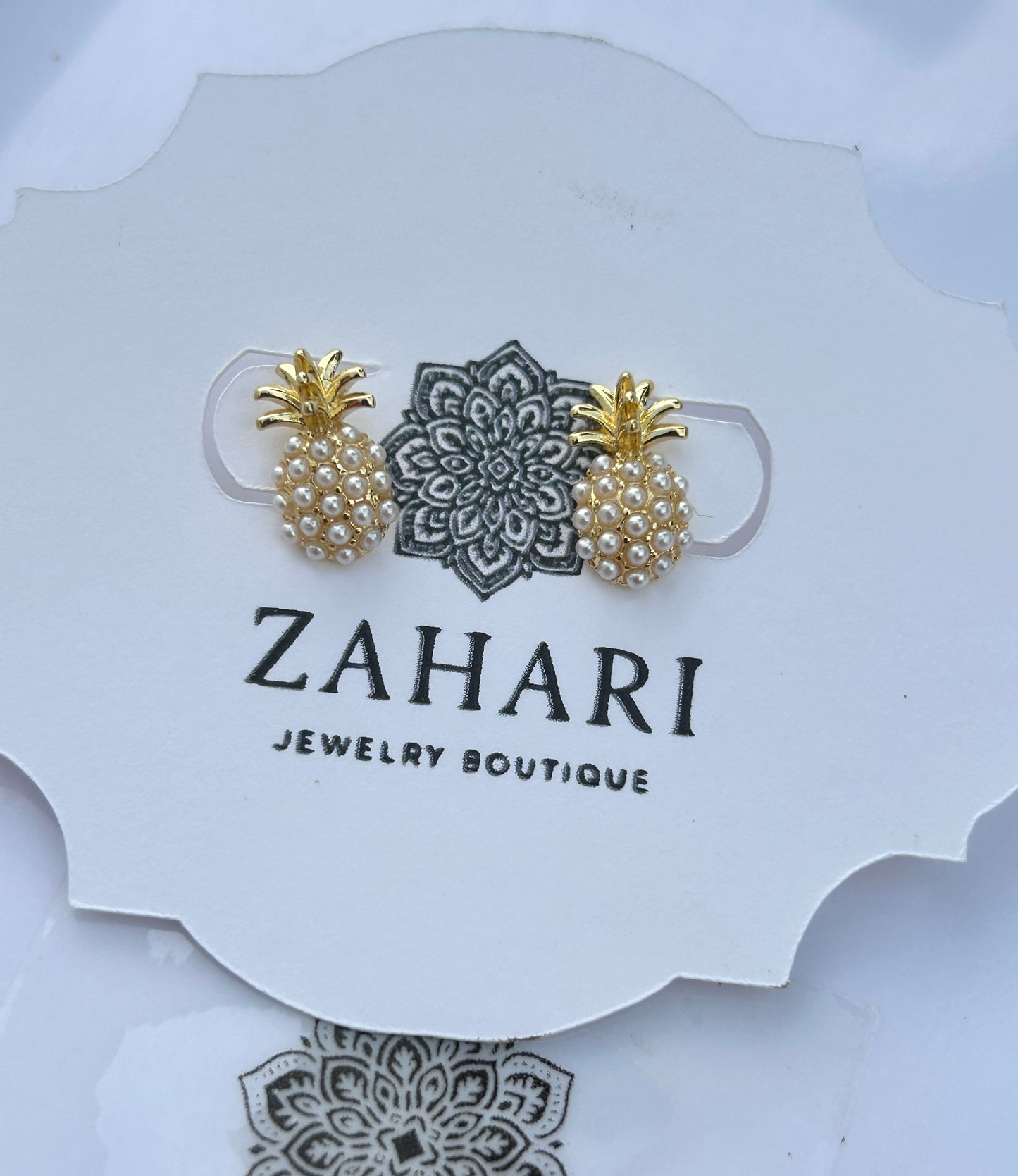 Pearl Pineapple Studs