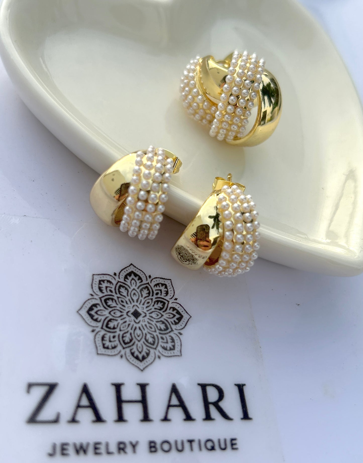 Pearly Hugger Earrings