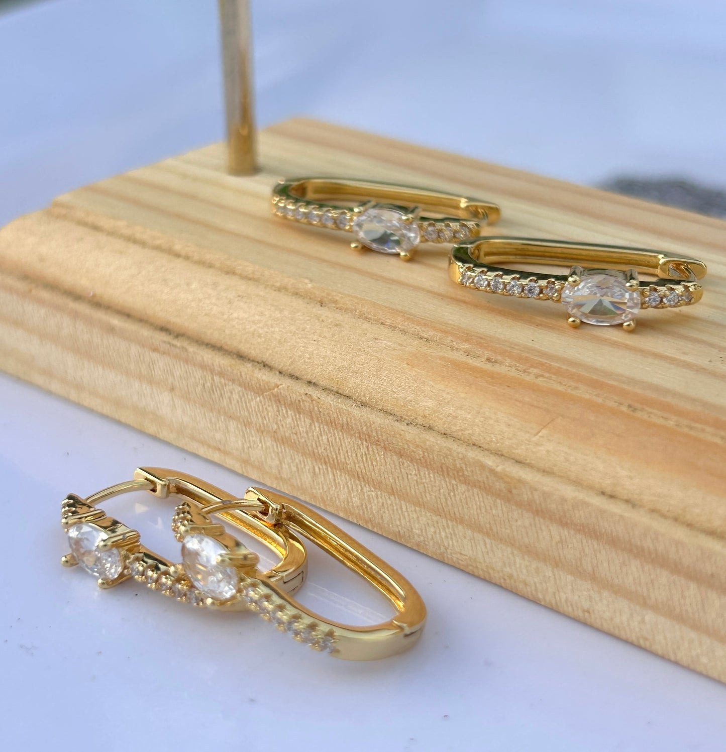 Oval Hoop Earrings