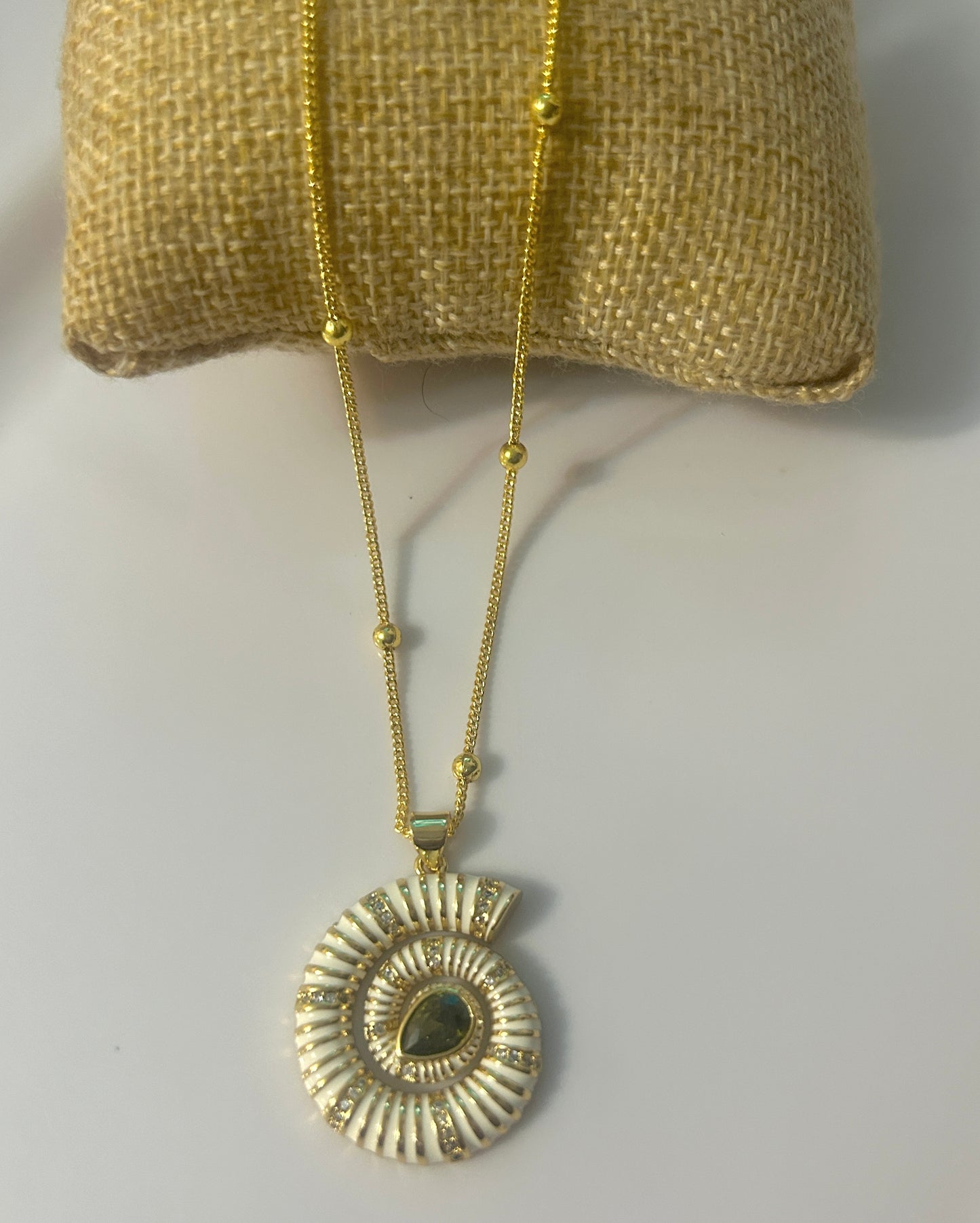 Spiral Charm Necklace