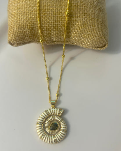 Spiral Charm Necklace