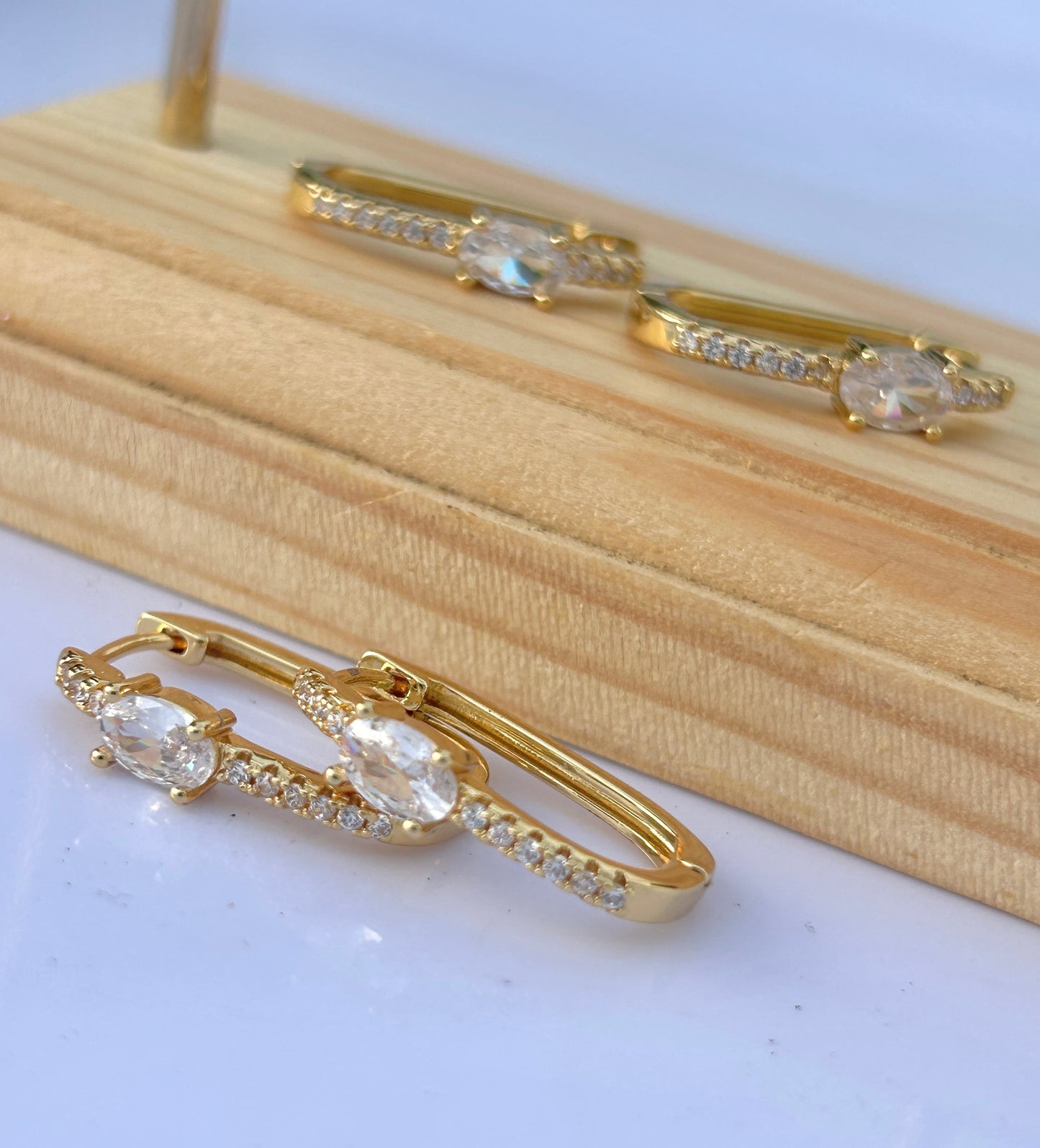 Oval Hoop Earrings