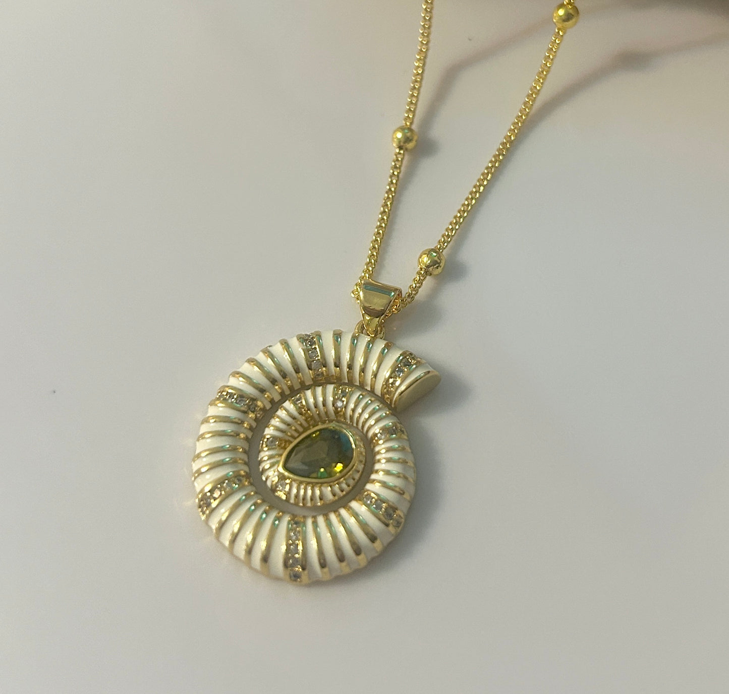 Spiral Charm Necklace