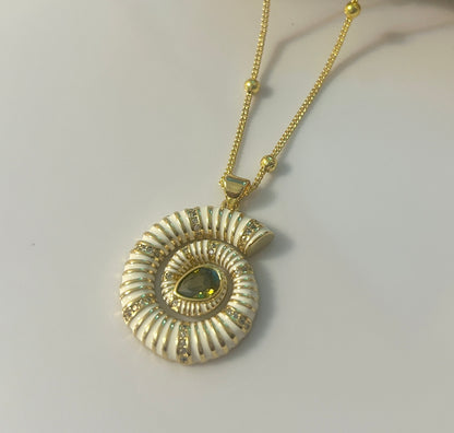 Spiral Charm Necklace