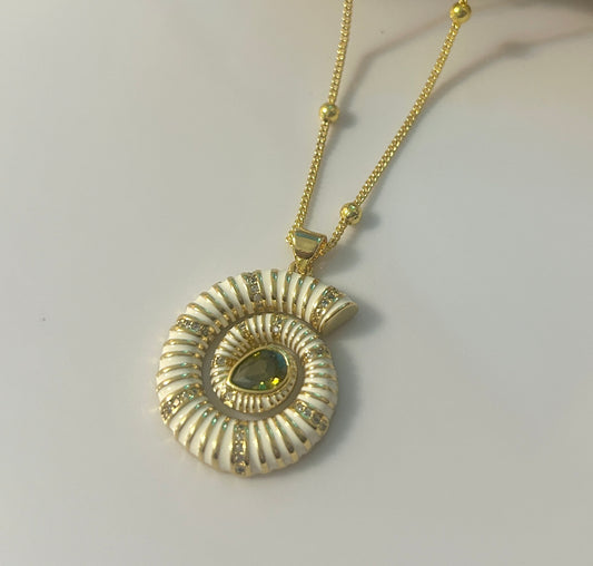 Spiral Charm Necklace