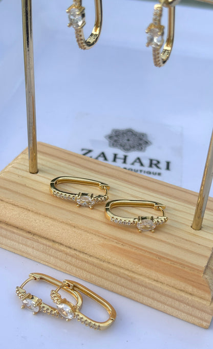 Oval Hoop Earrings