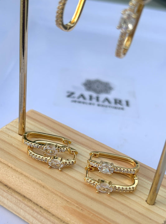 Oval Hoop Earrings