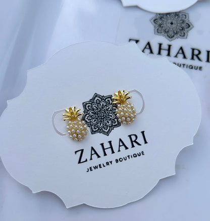 Pearl Pineapple Studs
