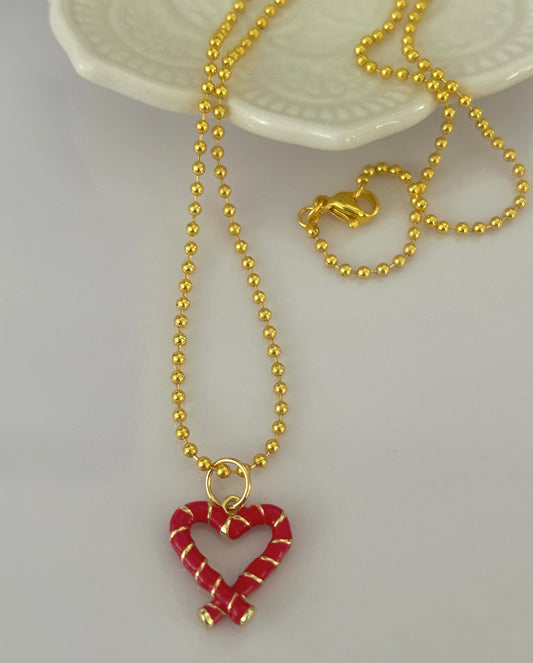 Red Heart Necklace