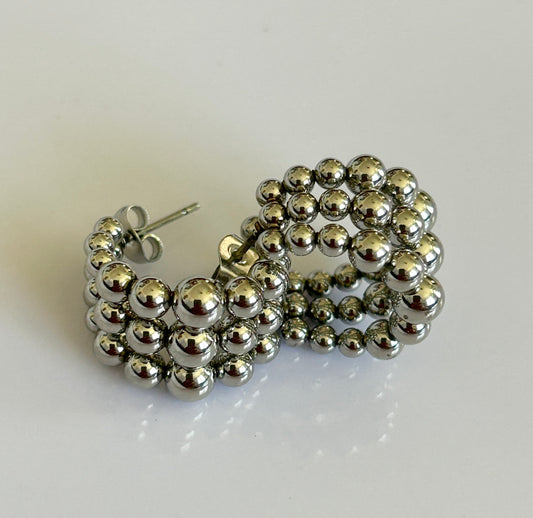 Juliana Earrings-Silver