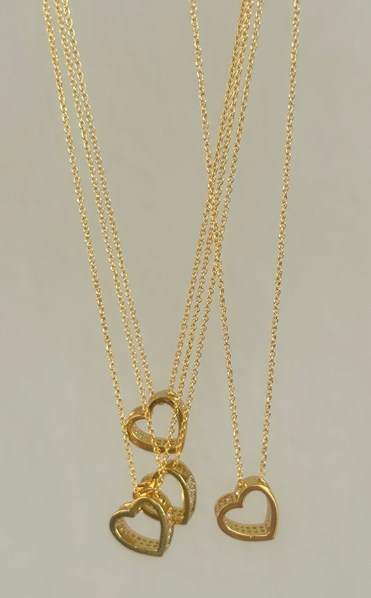Floating Heart Necklace