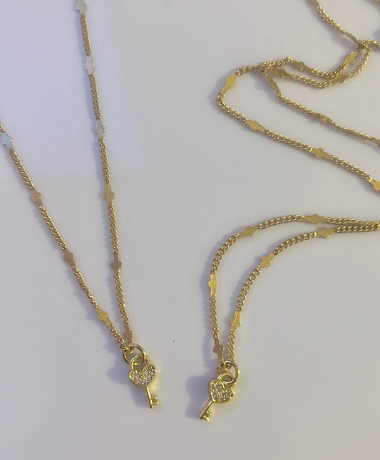 Heart Key Necklace